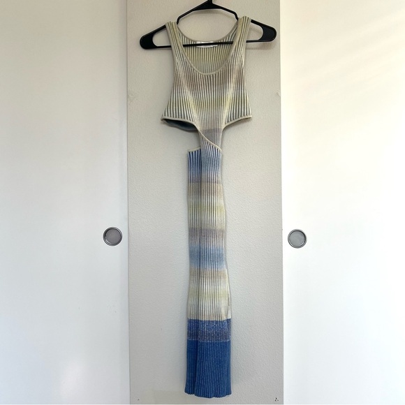 Jonathan Simkhai Colleen cutout space-dyed ribbed cotton midi dress - Size XS - Picture 9 of 17